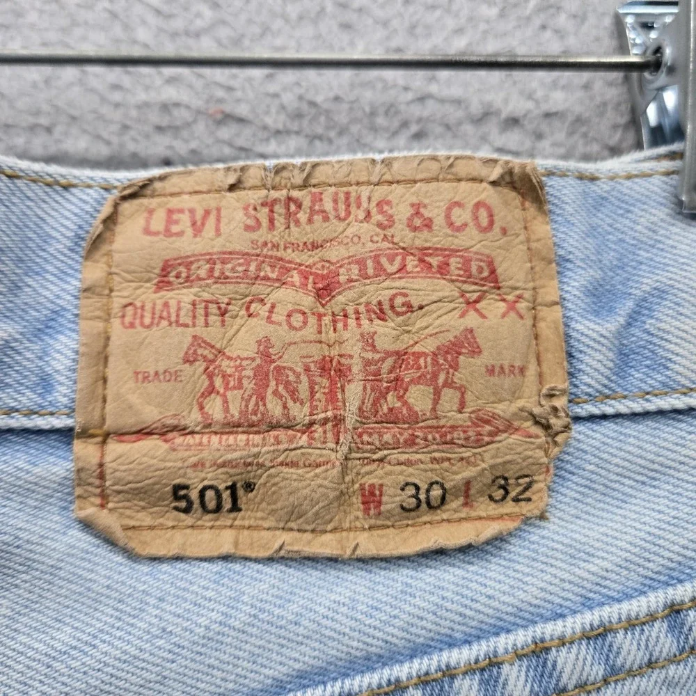 VINTAGE Levi's 501 Men Jeans 30X32 Blue 90s USA Denim Original Fit Straight